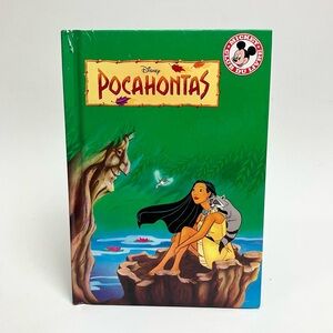 90s Vintage Disney Pocahontas French Book 1995 Français Livre pour enfant